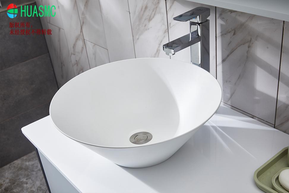 Glasstone Counter Basin Matt White Finsih Without Overfollow