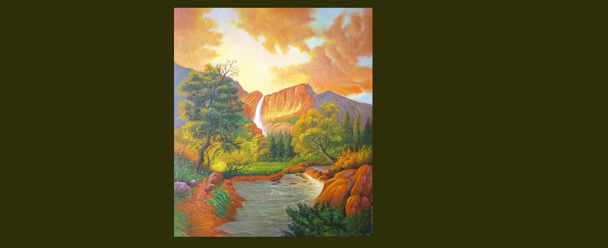 上饶油画，风景油画酒店装饰画，背景墙装饰画挂画承接 5