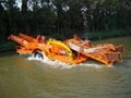 Water Hyacinth weed harvester for cleaning waterway  2