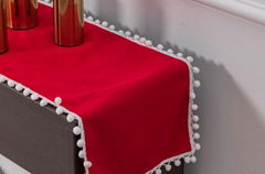 Christmas Red Table Runner