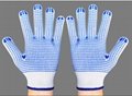 Industrial Garden Cotton Gloves PVC Dotted Gloves Safety Labor Work Gloves  4