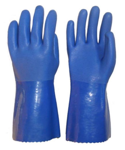 Heavy Duty Anti-oil Waterproof Industrial PVC Nitrile Rubber Latex Gloves  3