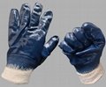 Heavy Duty Anti-oil Waterproof Industrial PVC Nitrile Rubber Latex Gloves  4