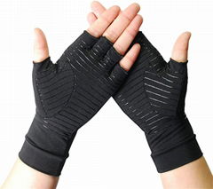 Whoesale Factory Copper Infused Fit Compression Gloves for Arthritis  