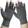  Half Finger Copper Infused Compression Gloves for Therapy Arthritis  1