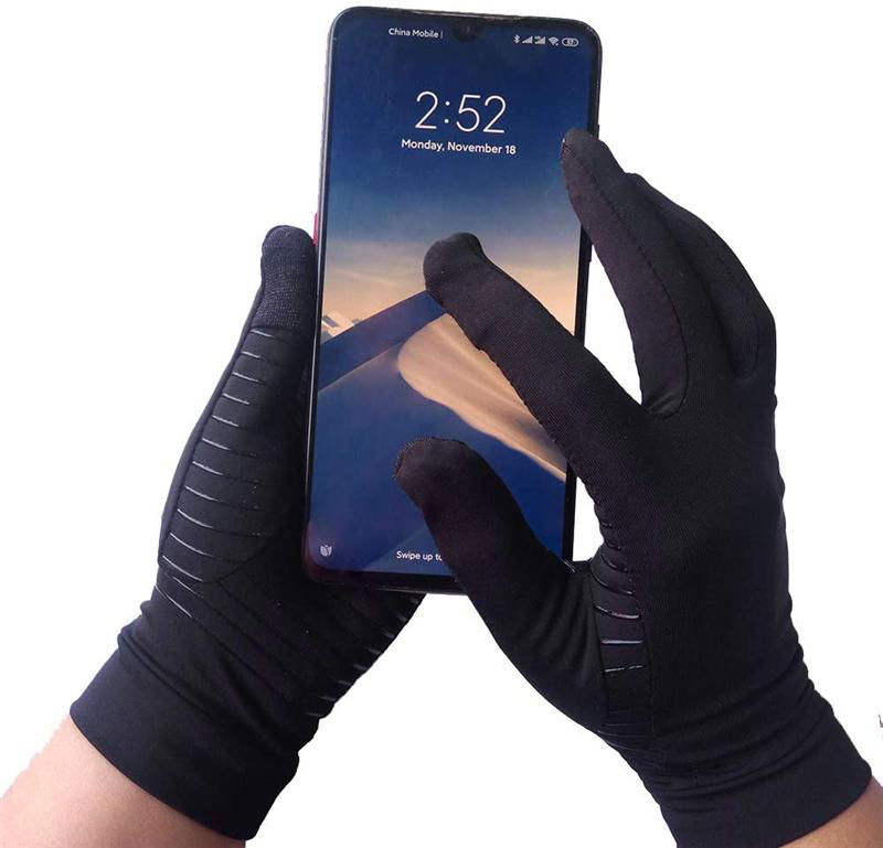  Full Fingers Men's Core Copper Compression Fit Arthritis Gloves 5