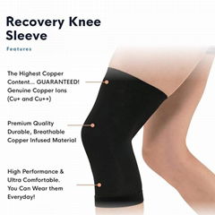  Recovery Knee Sleeve Copper knee brace compression fit support