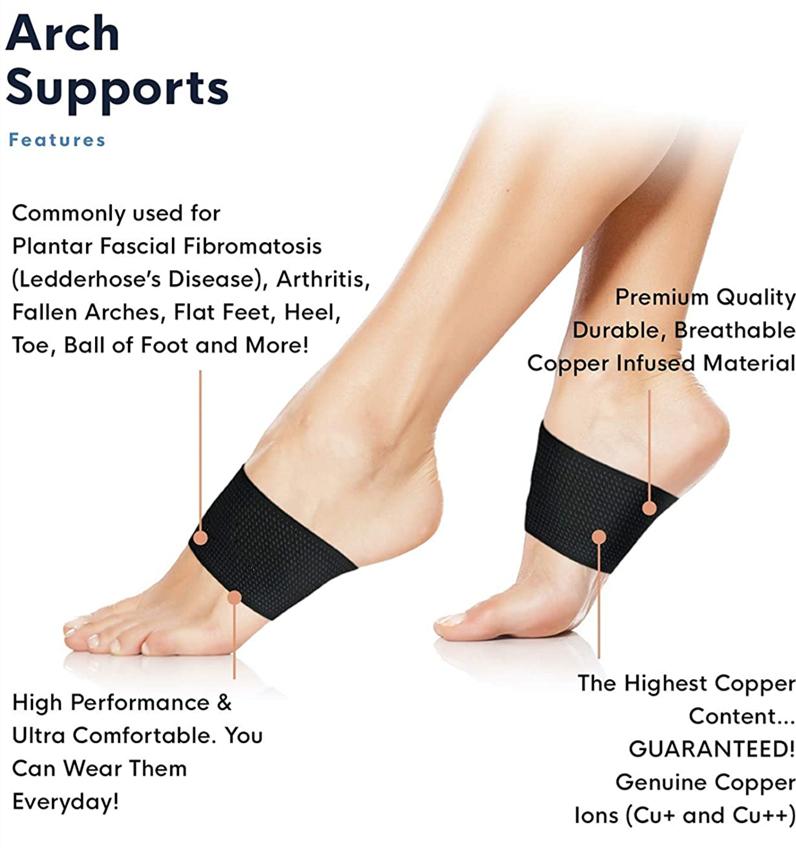 Plantar Fasciitis Braces Feet Sleeves Copper Compression Arch Support