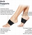Plantar Fasciitis Braces Feet Sleeves Copper Compression Arch Support 4