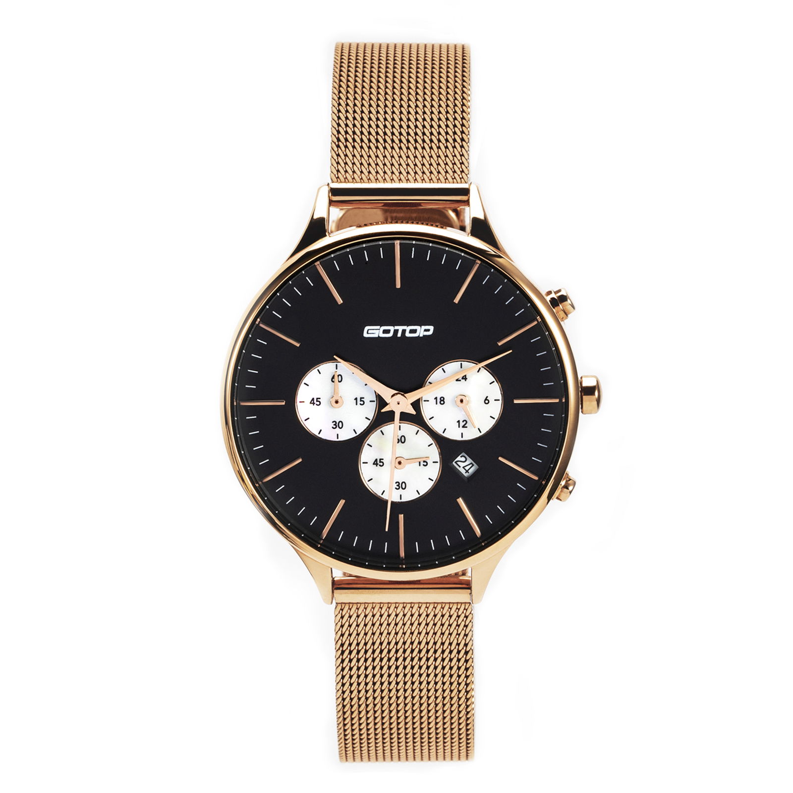 CHRONOGRAPH FUNCTION & CHARMING DESIGN LADIES WATCH MANUFACTURER