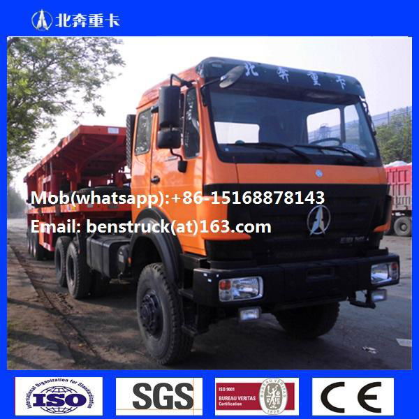 420HP Rigid Beiben Truck NG80 6x4 Tractor Truck for Towing 2642SZ 3