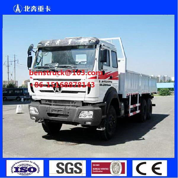 China Beiben North Benz 6*6 All Wheel Driving Long Chassis Cargo Truck 2642AP 4