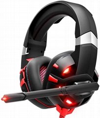RUNMUSS Gaming Headset with 7.1 Surround Sound Stereo Headset with Noise Cancel
