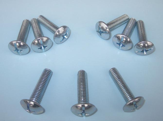 Round Head Phillips Slotted Machine Screw Zinc Plated