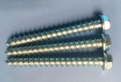 hex washer head self tapping screw zinc plated