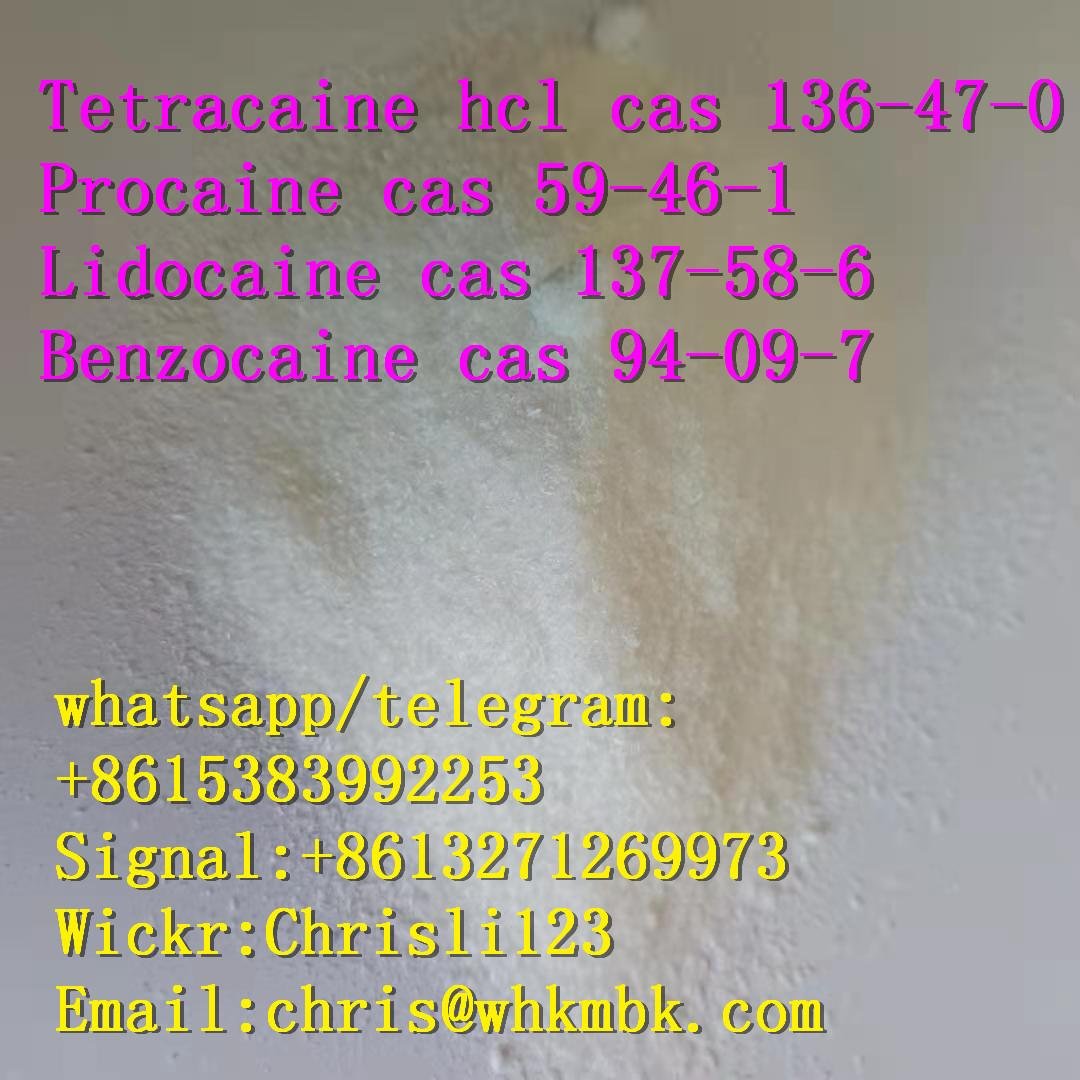 whatsapp 008615383992253 Tetracaine hcl Procaine Lidocaine Benzociane 4