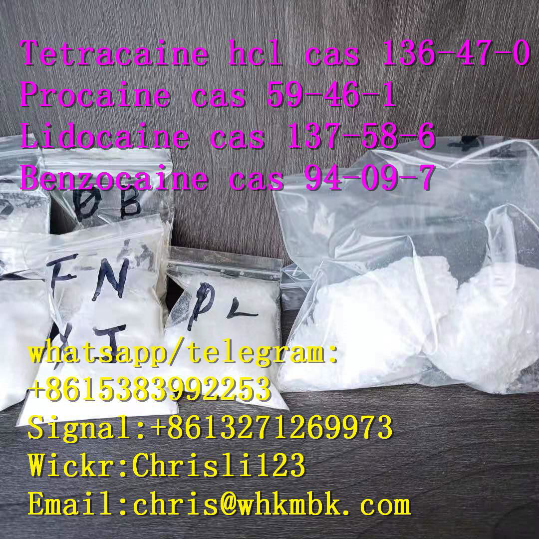 whatsapp 008615383992253 Tetracaine hcl Procaine Lidocaine Benzociane 5