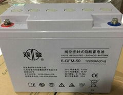 雙登蓄電池6GFM-50總代理現貨