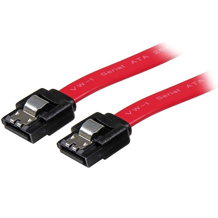 SATA III red L=45cm 6.0 Gbps 7pin Female to Female Data Cable with Locking Latch 4