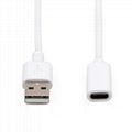 SB 2.0 Type A Male to USB 2.0 Type C Female extension cable 1