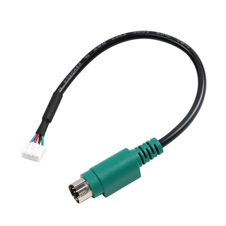 Mini Din 8pin Male To 4P Housing audio Video Cable 3