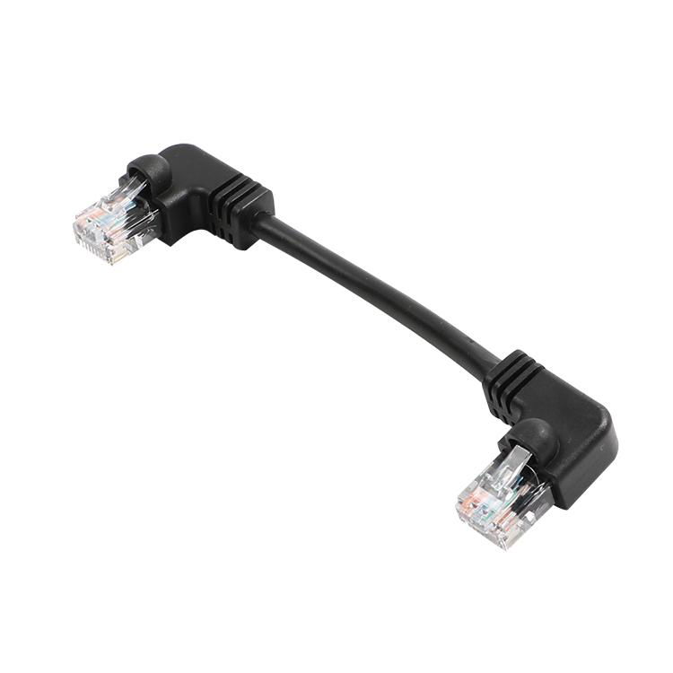 90 Degree Rj45 Utp Sftp Twisted Pair Cat 7 Cat6 Cat5 Cat5e Patch Cord 2