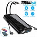 30000 mA solar mobile power supply