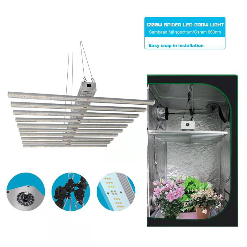 Full Spectrum 2.8umol Lm301 1200W Adjustable LED Grow Light  5