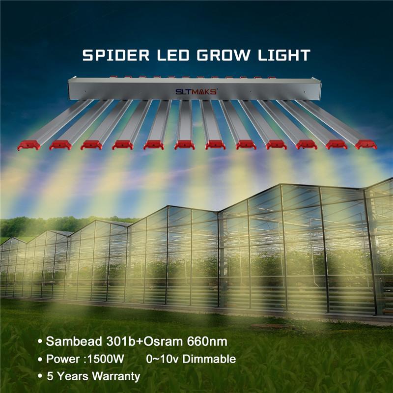 Customizable Full Spectrum Dimmable 1500W LED Hydroponic Growing Light Bar  2