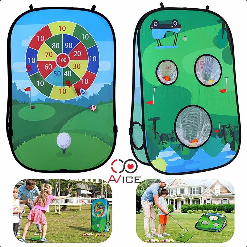 Children Game Zone Practice Golf Mat Tent
