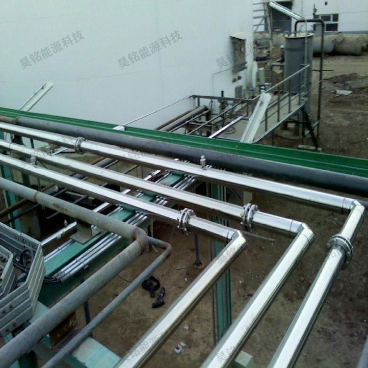 Liquid oxygen vacuum insulated pipe for air separation system