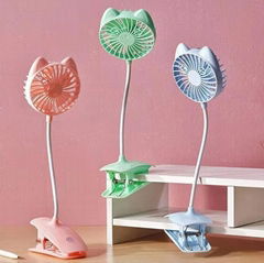 Rechargeable Mini Fan with Clamp