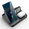 Two in One Wireless Clock with Phone Charger Power Bank and Mobile Phone Holder  2