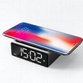Two in One Wireless Clock with Phone Charger Power Bank and Mobile Phone Holder  3