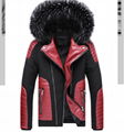 Men's cotton-padded jacket men's cross-border 2021 new fur collar detachable hoo 4