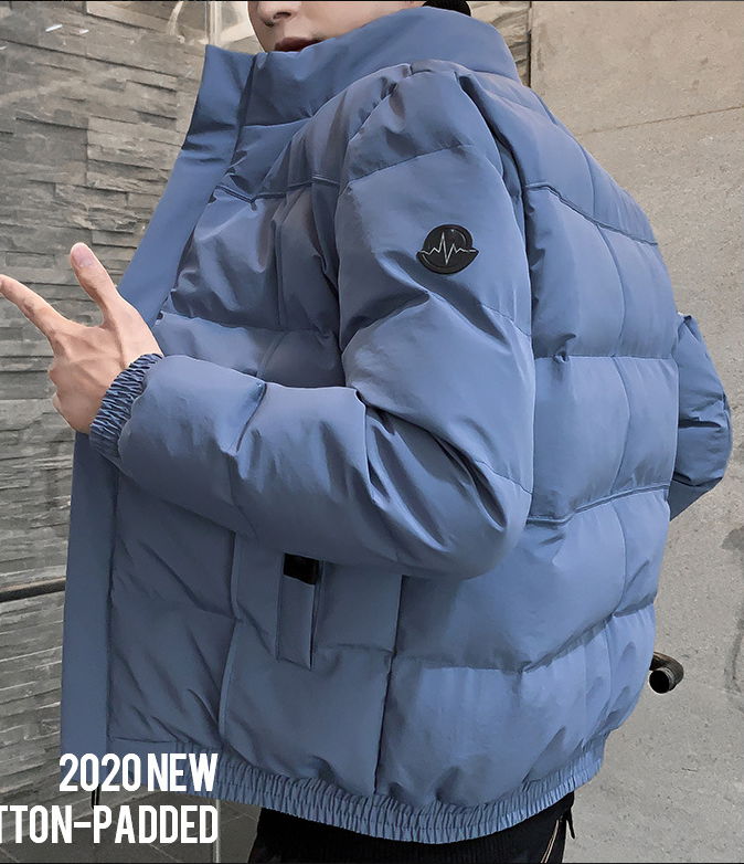 Men's jacket autumn and winter 2020 new cotton-padded jacket couples Korean styl 3