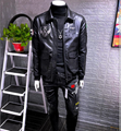 Leather jacket men's self-cultivation Korean version of the trend handsome 2019 