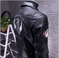 Leather jacket men's self-cultivation Korean version of the trend handsome 2019  3