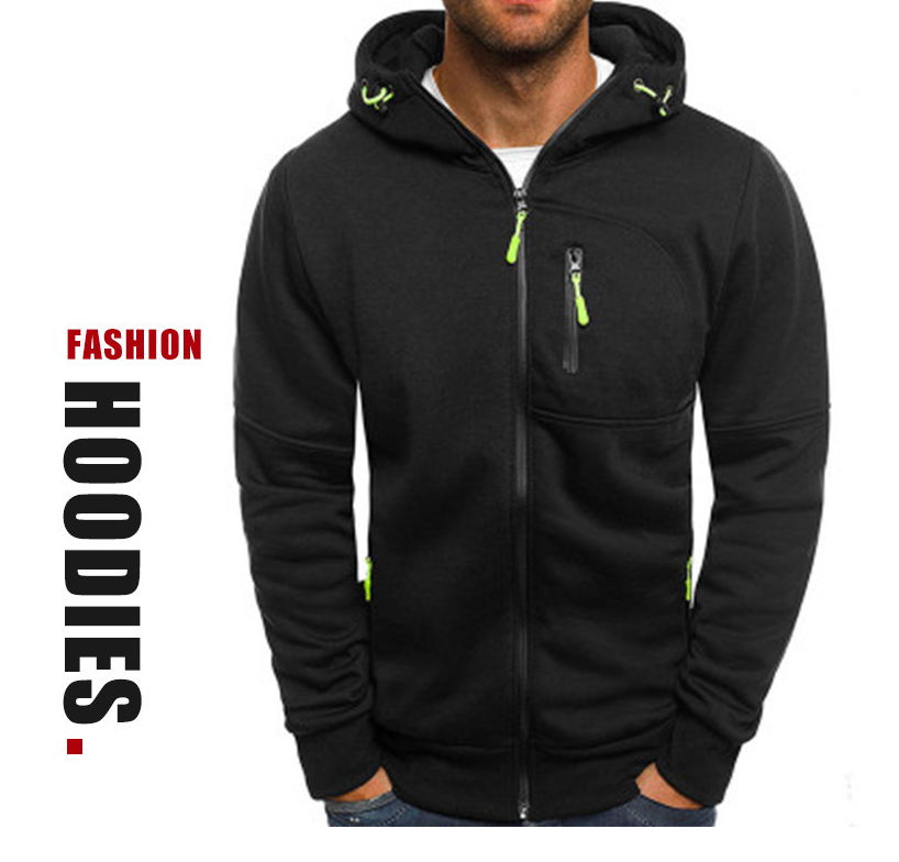 Outdoor casual fashion hoodie cross-border hot sale plus fleece autumn coat jack 4