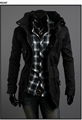 2021 autumn and winter new solid color outerwear stitching casual jacket men's r