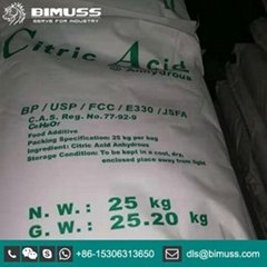 Citric acid food grade CAS No. 77-92-9 