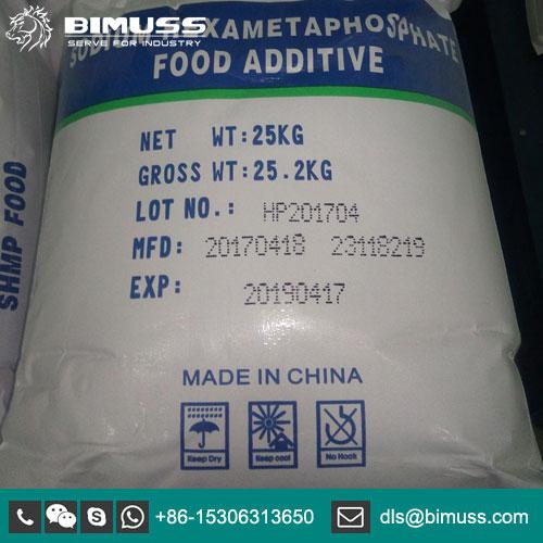 Food grade sodium hexametaphosphate SHMP Bimuss (China Manufacturer