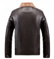 Cross-border Amazon men's leather clothing youth lapel fur one coat casual motor 3