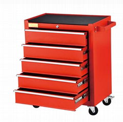 Workshop 5 Drawers Roller Tool Cabinet With Handle And Wheels