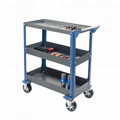 Workshop Warehouse Garage Metal Tool Trolley with 5 Inch Wheels