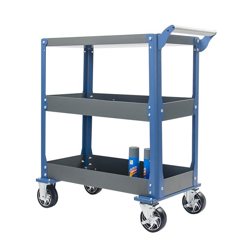 Workshop Warehouse Garage Metal Tool Trolley with 5 Inch Wheels 3