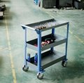 Workshop Warehouse Garage Metal Tool Trolley with 5 Inch Wheels 5