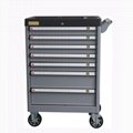 Wholesale Heavy Duty 7 Drawers Steel Tool Cabinet/Tools Cart with 5 Inch PP Whee 2