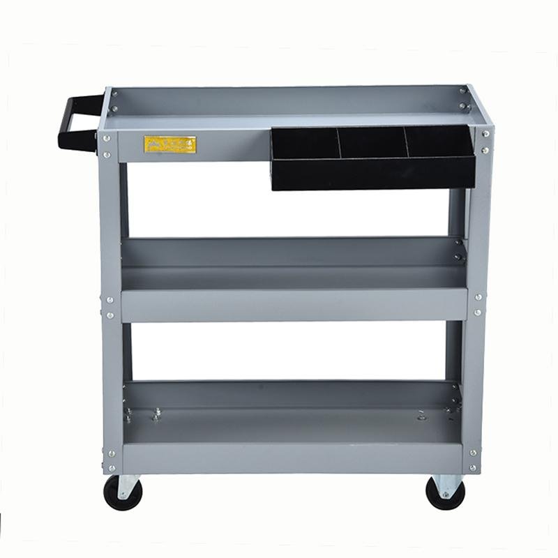 Hot Selling 3 Layer Rolling Metal Tool Trolley Transport Cart 5