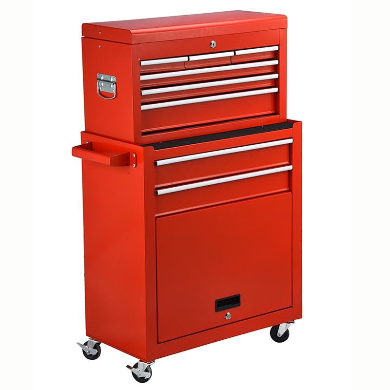 Professional Combination 8 Drawers Steel Workshop Tool Trolley Tool Cabinet 3